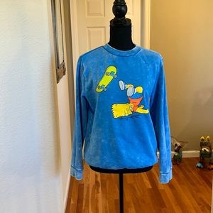 Simpsons unisex sweatshirt size medium heavy tie dye